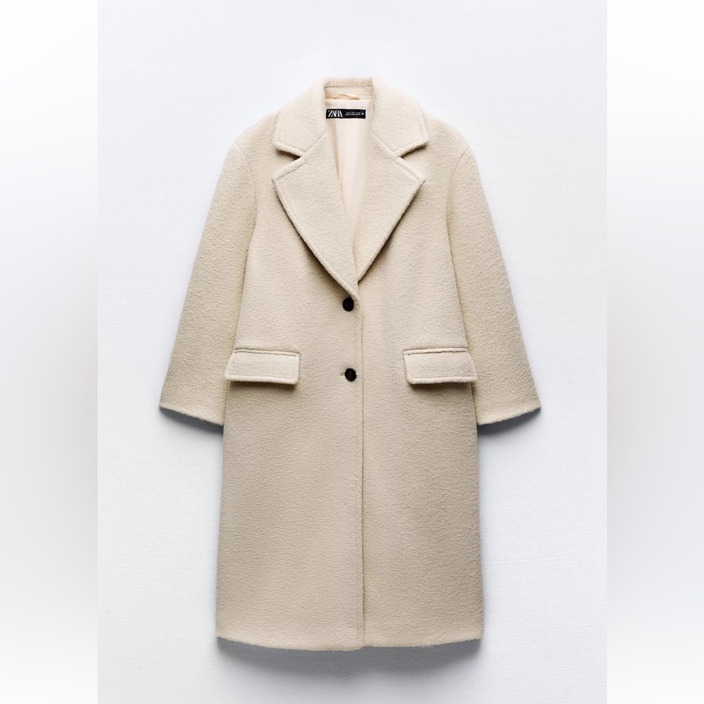 Zara Cream Teddy Jacket